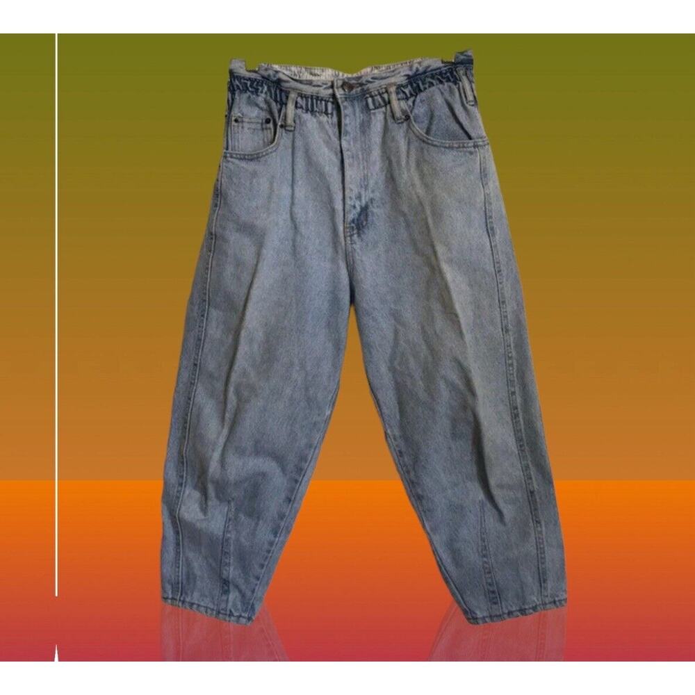 Vintage Y2K Nuvo Classix‎ high waisted Capri jeans Baggy Puffy Juniors Size 11